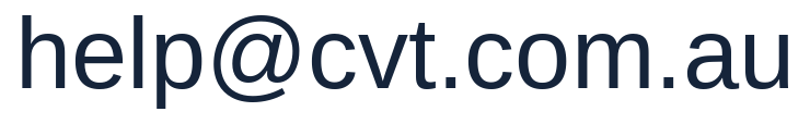 CVT help email address (shown as an image to reduce spam)