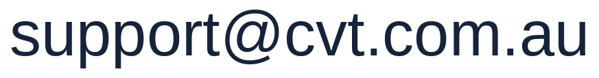 CVT support email address (shown as an image to reduce spam)